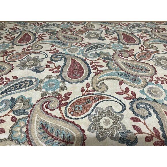 Richloom Solarium Fabric Paisley Floral Screen Print Home Decor Weight 5 Yards - Picture 16 of 16